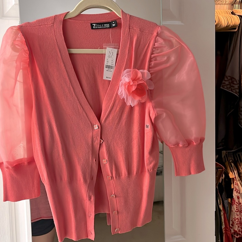 Rose peach sweater
